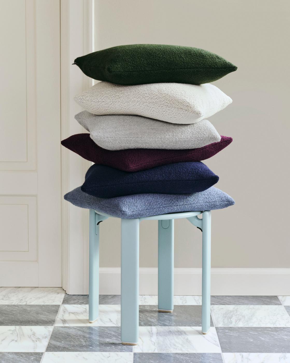 Texture pudebetræk, 50 x 50 cm - Pigeon Blue